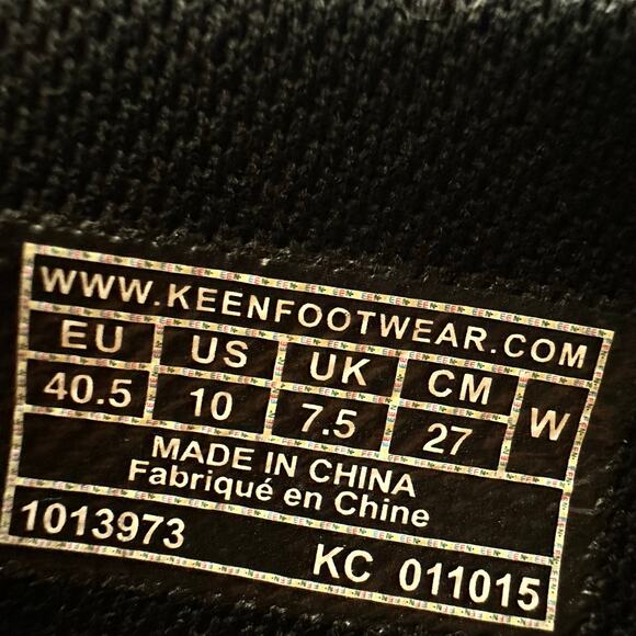 Keen size 10 Mora Clog Leather Comfort Slip On Shoes Black - Picture 11 of 12